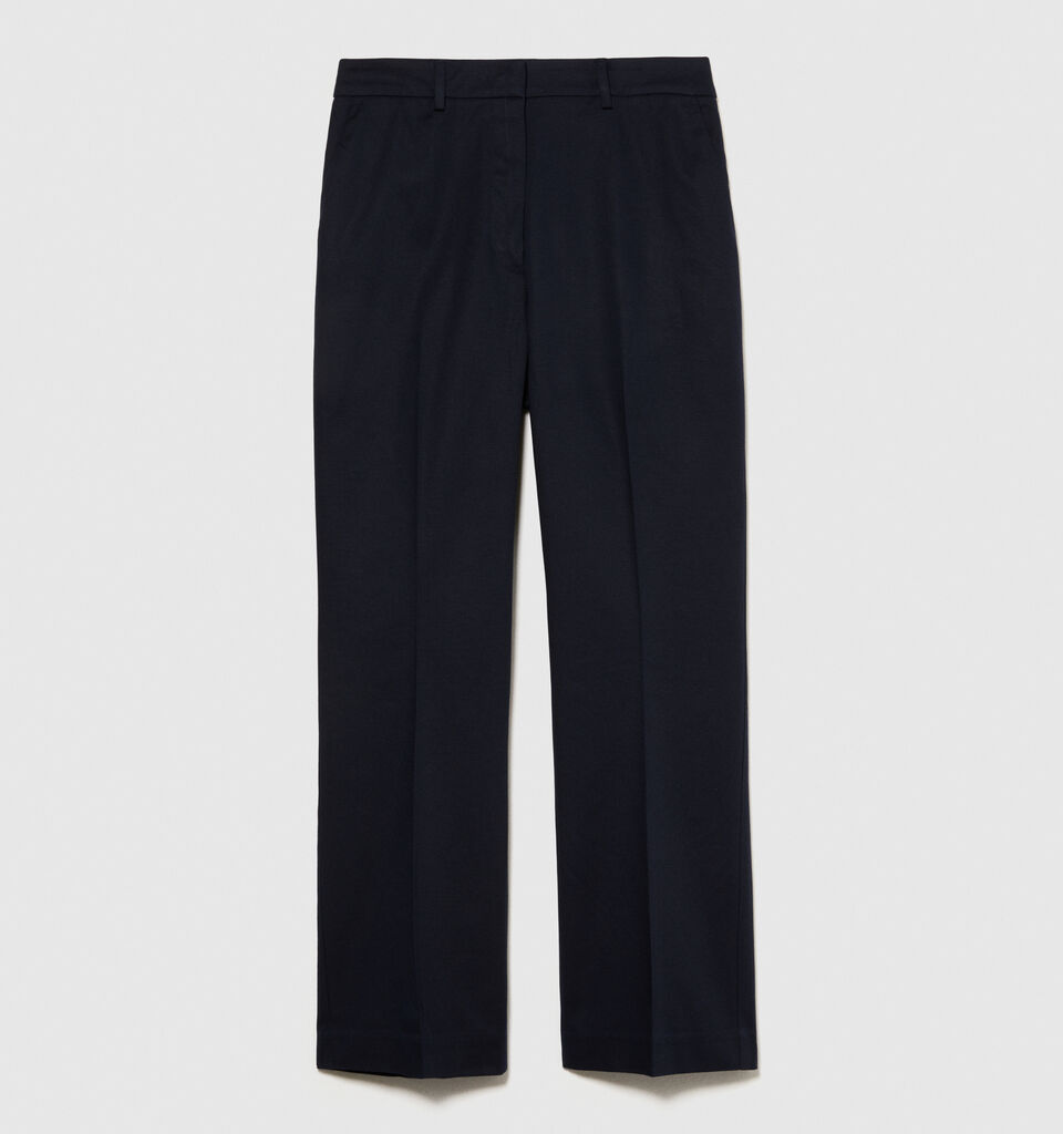 High-waisted trousers - women's high-waisted trousers - Dark Blue | Sisley image number 6